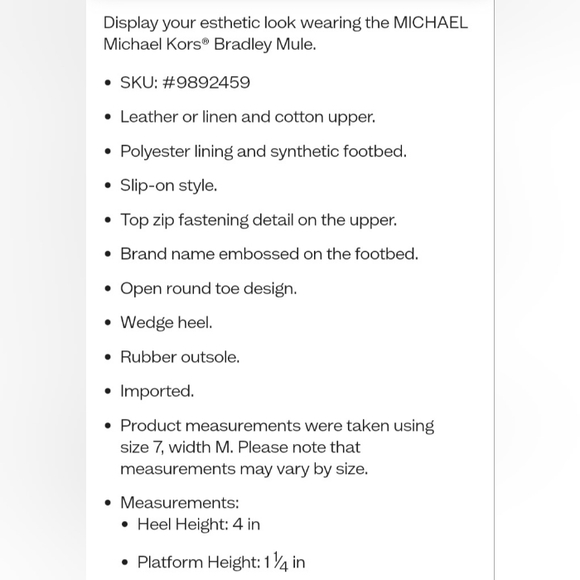 NEW Michael Kors Logo Bradley Mule Espadrille Wedge Sandal SZ 10 - Picture 12 of 15